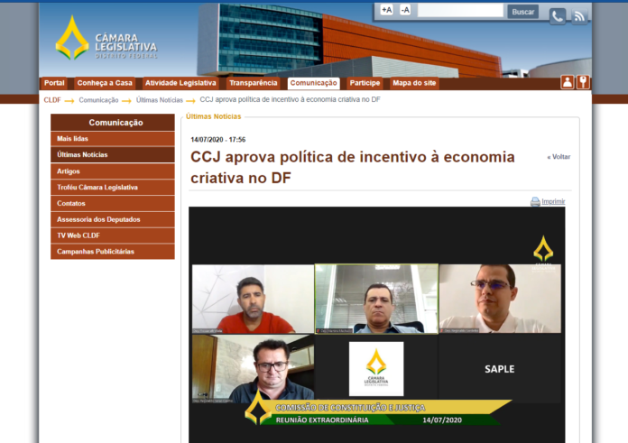 CLDF: CCJ aprova política de incentivo à economia criativa no DF