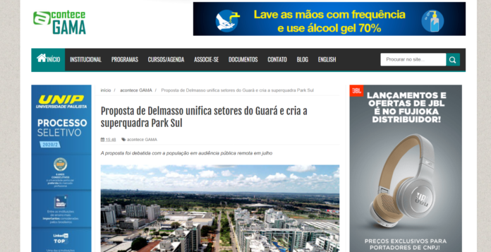 Acontece Gama: Proposta de Delmasso unifica setores do Guará e cria a superquadra Park Sul