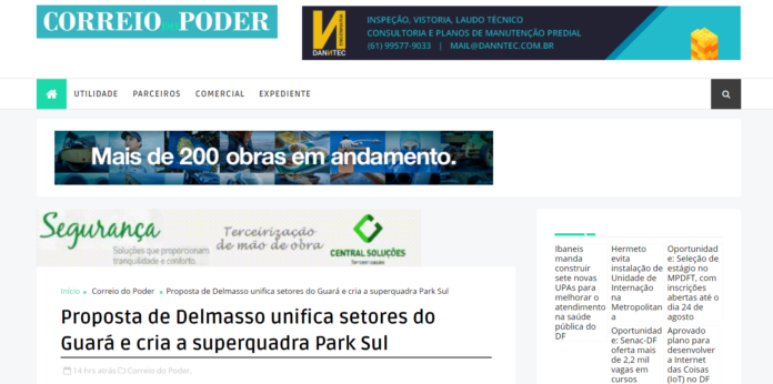 Correio do Poder: Proposta de Delmasso unifica setores do Guará e cria a superquadra Park Sul