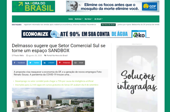 Na Hora Brasil: Delmasso sugere que Setor Comercial Sul se torne um espaço SANDBOX