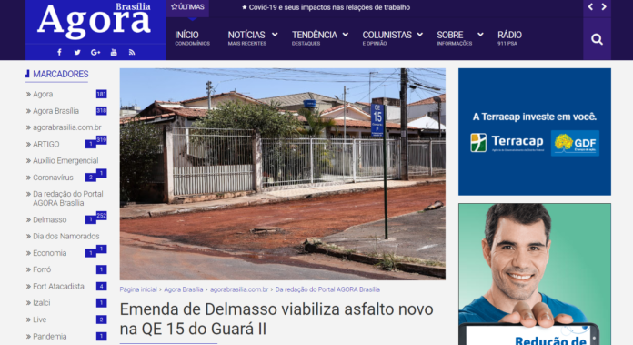 Agora Brasília: Emenda de Delmasso viabiliza asfalto novo na QE 15 do Guará II