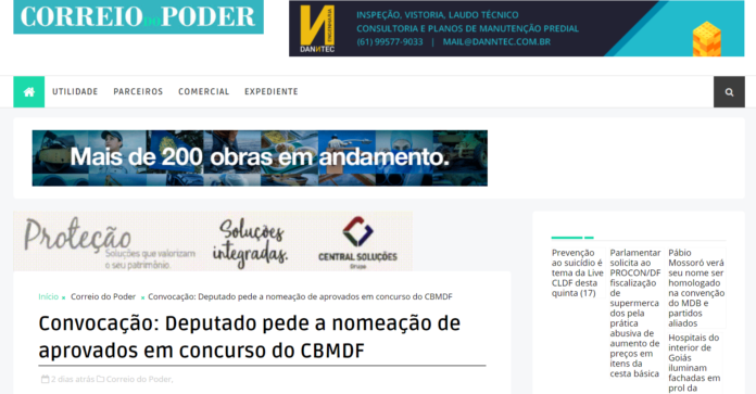 Correio do Poder: Convocação: Deputado pede a nomeação de aprovados em concurso do CBMDF