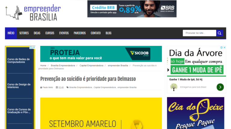 Empreender Brasília: Prevenção ao suicídio é prioridade para Delmasso