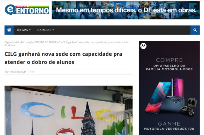 Tribuna do Entorno: CILG ganhará nova sede com capacidade pra atender o dobro de alunos