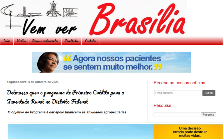 Vem Ver Brasília: Projeto de Delmasso cria o Programa Primeiro Crédito para a Juventude Rural