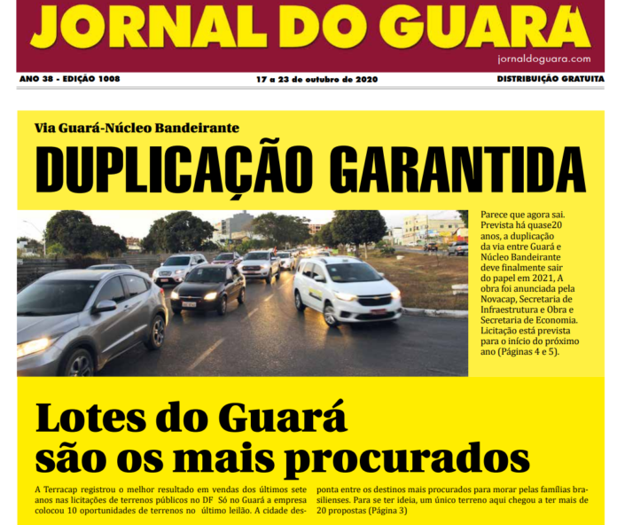 Jornal do Guará: Via Guará-Núcleo Bandeirante: DUPLICAÇÃO GARANTIDA