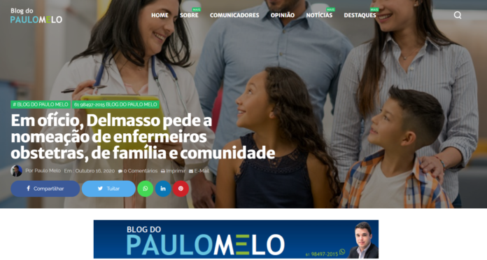 Blog do Paulo Melo: Em ofício, Delmasso pede a nomeação de enfermeiros obstetras, de família e comunidade