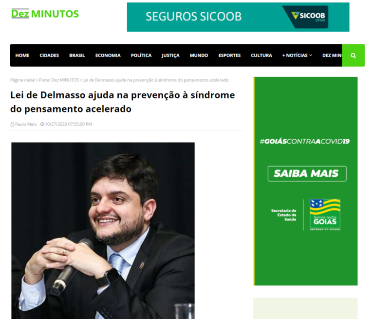 Dez Minutos: Lei de Delmasso ajuda na prevenção à síndrome do pensamento acelerado