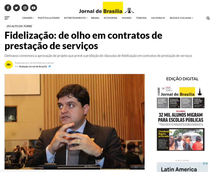 Jornal de Brasília: Fidelização: de olho em contratos de prestação de serviços Jornal de Brasília: Fidelização: de olho em contratos de prestação de serviços