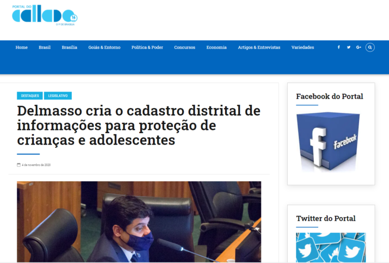Blog do Callado: Delmasso cria o cadastro distrital de informações para proteção de crianças e adolescentes