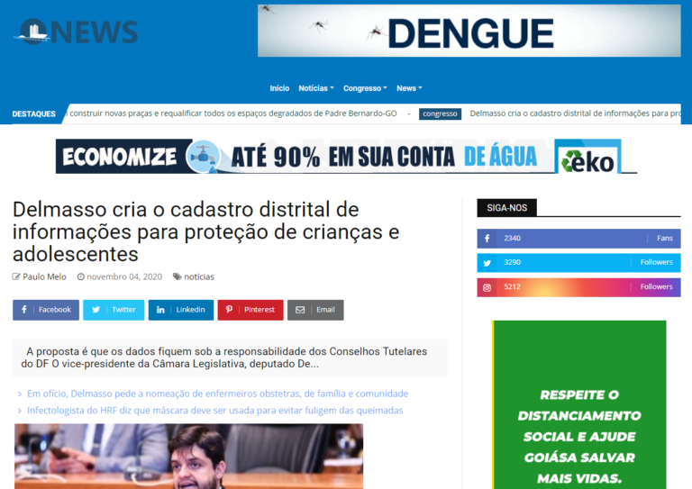 Congresso News: Delmasso cria o cadastro distrital de informações para proteção de crianças e adolescentes