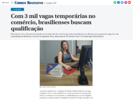 Correio Braziliense: Com 3 mil vagas temporárias no comércio, brasilienses buscam qualificação Correio Braziliense: Com 3 mil vagas temporárias no comércio, brasilienses buscam qualificação