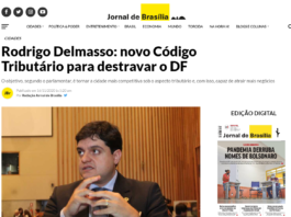 Jornal de Brasília: Rodrigo Delmasso: novo Código Tributário para destravar o DF Jornal de Brasília: Rodrigo Delmasso: novo Código Tributário para destravar o DF