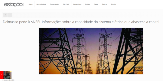 Estação Brasil: Delmasso pede à ANEEL informações sobre a capacidade do sistema elétrico que abastece a capital