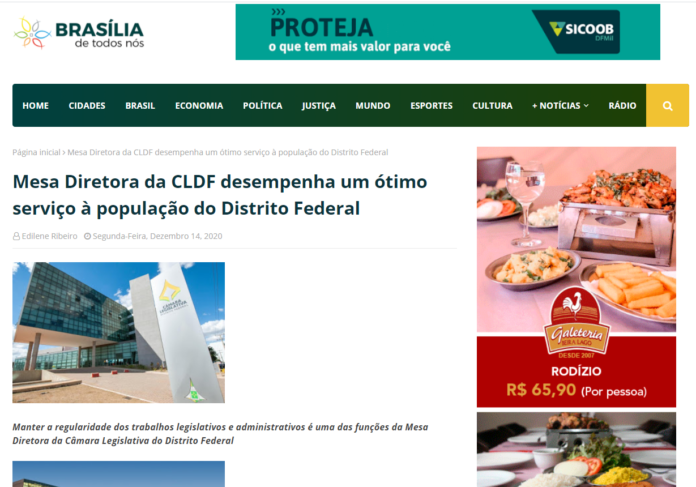 Brasília de Todos Nós: Mesa Diretora da CLDF desempenha um ótimo serviço à população do Distrito Federal