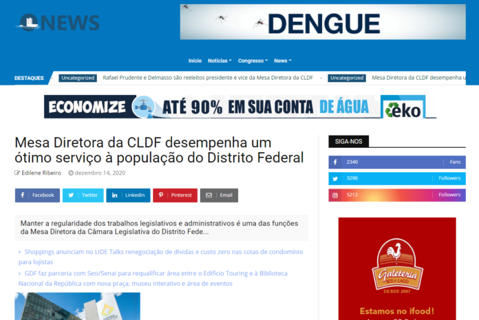 Congresso News: Mesa Diretora da CLDF desempenha um ótimo serviço à população do Distrito Federal