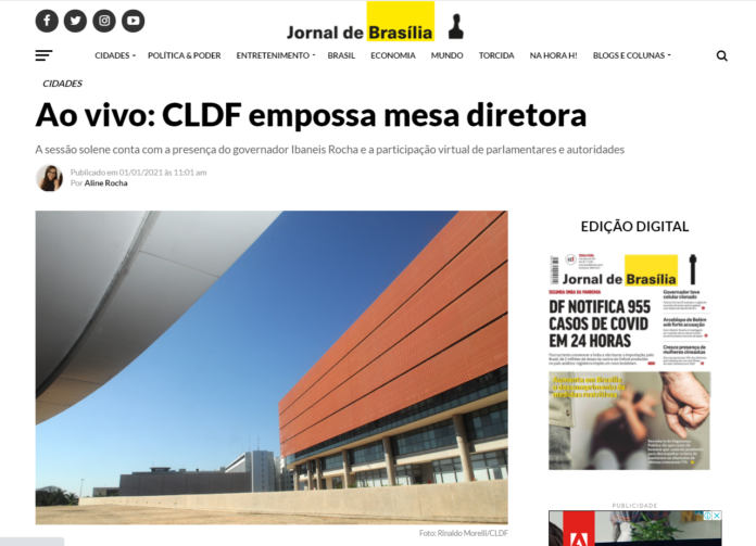 Jornal de Brasília: Ao vivo: CLDF empossa mesa diretora
