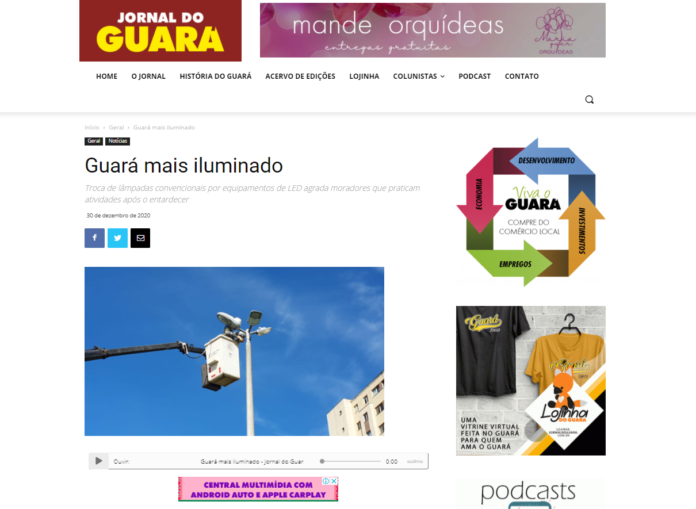 Jornal do Guará: Guará mais iluminado