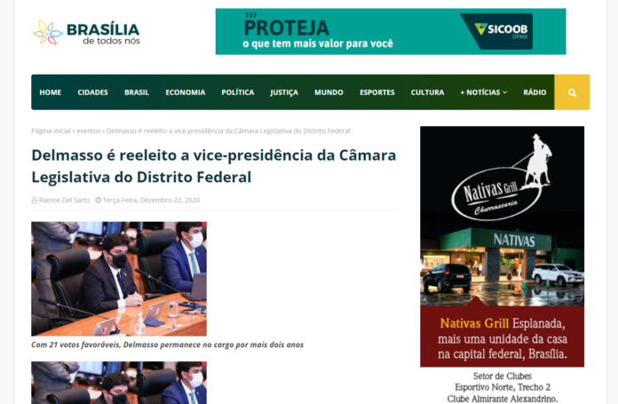 Brasília de Todos Nós: Delmasso é reeleito a vice-presidência da Câmara Legislativa do Distrito Federal