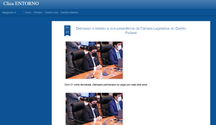 Clica Entorno: Delmasso é reeleito a vice-presidência da Câmara Legislativa do Distrito Federal Clica Entorno: Delmasso é reeleito a vice-presidência da Câmara Legislativa do Distrito Federal