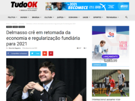 Tudo Ok Notícias: Delmasso crê em retomada da economia e regularização fundiária para 2021 Tudo Ok Notícias: Delmasso crê em retomada da economia e regularização fundiária para 2021