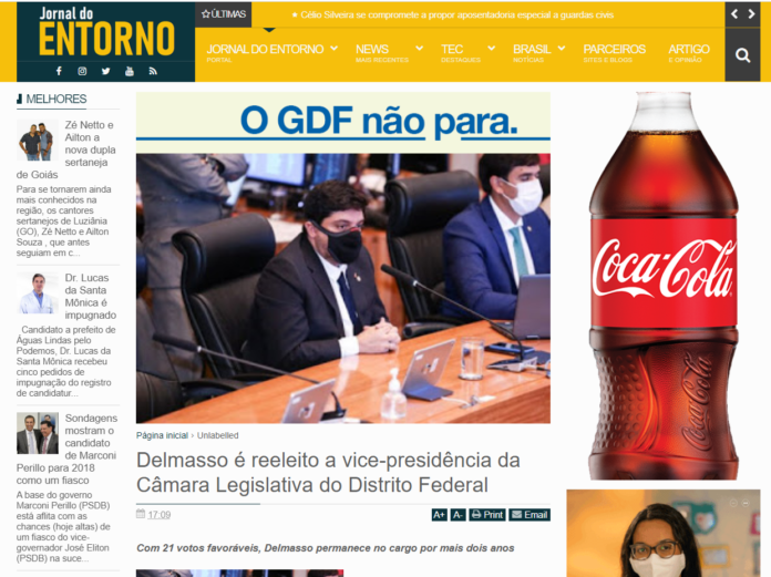 Jornal do Entorno: Delmasso é reeleito a vice-presidência da Câmara Legislativa do Distrito Federal
