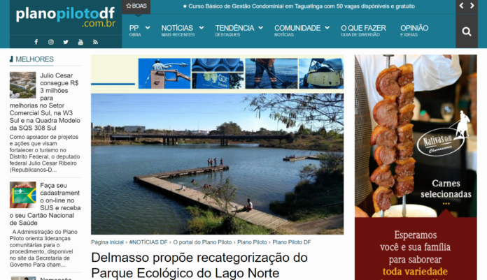 Plano Piloto DF: Delmasso propõe recategorização do Parque Ecológico do Lago Norte Plano Piloto DF: Delmasso propõe recategorização do Parque Ecológico do Lago Norte