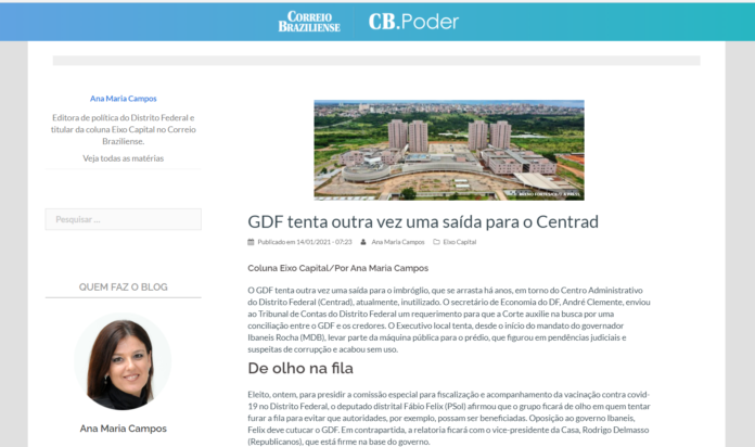 Correio Braziliense, coluna CB Poder: De olho na fila