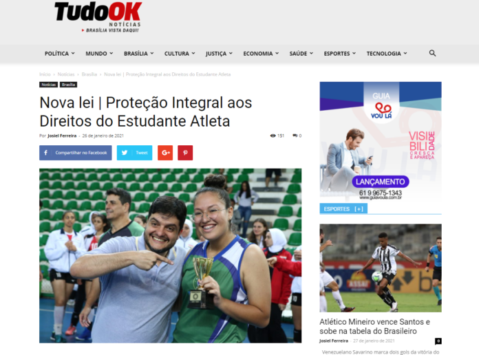 Tudo Ok Notícias: Nova lei | Proteção Integral aos Direitos do Estudante Atleta