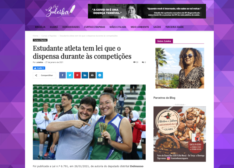 Blog da Zuleika: Estudante atleta tem lei que o dispensa durante às competições