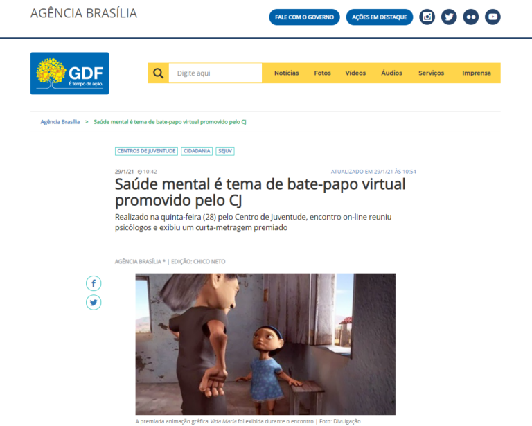 Agência Brasília: Saúde mental é tema de bate-papo virtual promovido pelo CJ