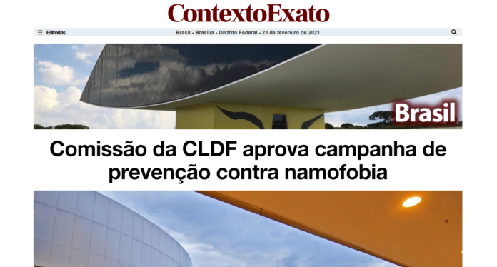 Contexto Exato: Comissão da CLDF aprova campanha de prevenção contra namofobia