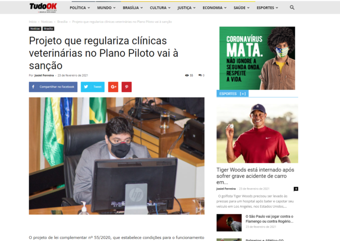 Tudo Ok Notícias: Projeto que regulariza clínicas veterinárias no Plano Piloto vai à sanção