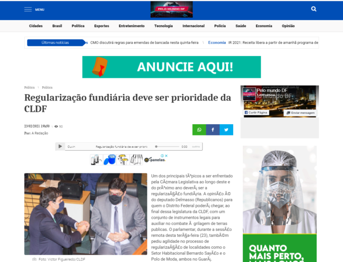 Pelo Mundo DF: Regularização fundiária deve ser prioridade da CLDF