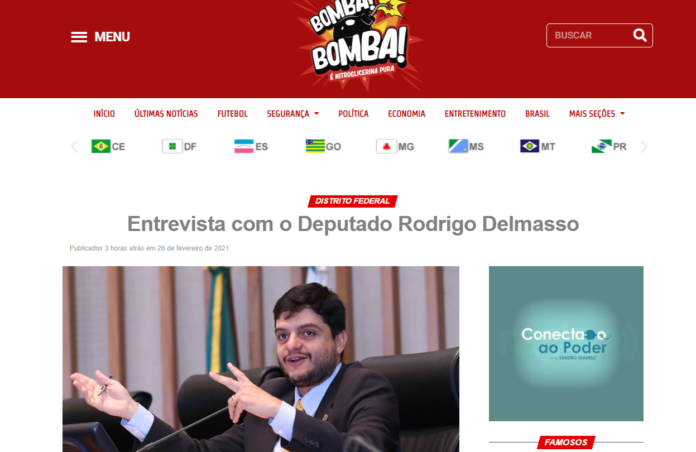 Bomba Bomba: Entrevista com o Deputado Rodrigo Delmasso