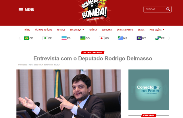 Bomba Bomba: Entrevista com o Deputado Rodrigo Delmasso