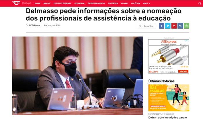 DF Soberano: Delmasso pede informações sobre a nomeação dos profissionais de assistência à educação