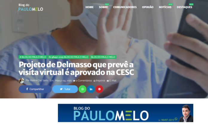 Blog do Paulo Melo: Projeto de Delmasso que prevê a visita virtual é aprovado na CESC
