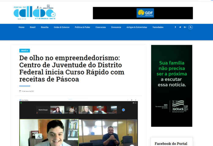 Blog do Callado: De olho no empreendedorismo: Centro de Juventude do Distrito Federal inicia Curso Rápido com receitas de Páscoa