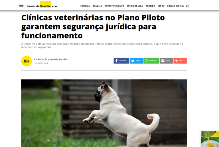 Jornal de Brasília: Clínicas veterinárias no Plano Piloto garantem segurança jurídica para funcionamento