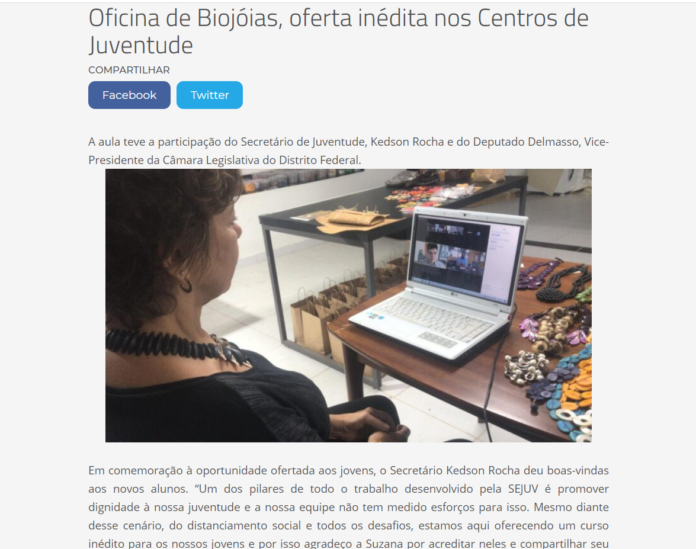 Secretaria da Juventude: Oficina de Biojóias, oferta inédita nos Centros de Juventude