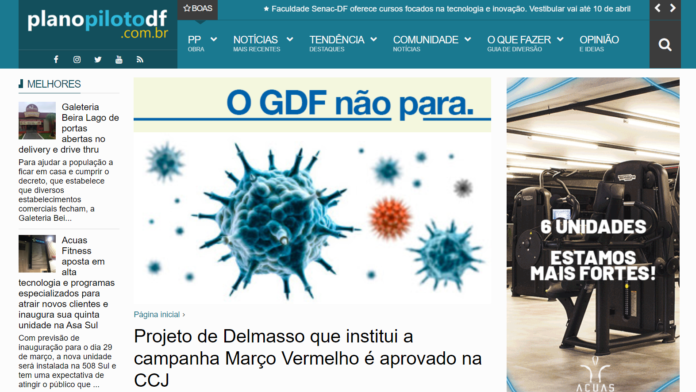 Plano Piloto DF: Projeto de Delmasso que institui a campanha Março Vermelho é aprovado na CCJ