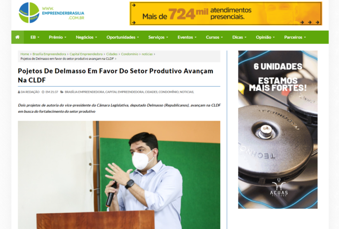 Empreender Brasília: Projetos De Delmasso Em Favor Do Setor Produtivo Avançam Na CLDF