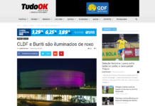 Tudo Ok Notícias: CLDF e Buriti são iluminados de roxo Tudo Ok Notícias: CLDF e Buriti são iluminados de roxo