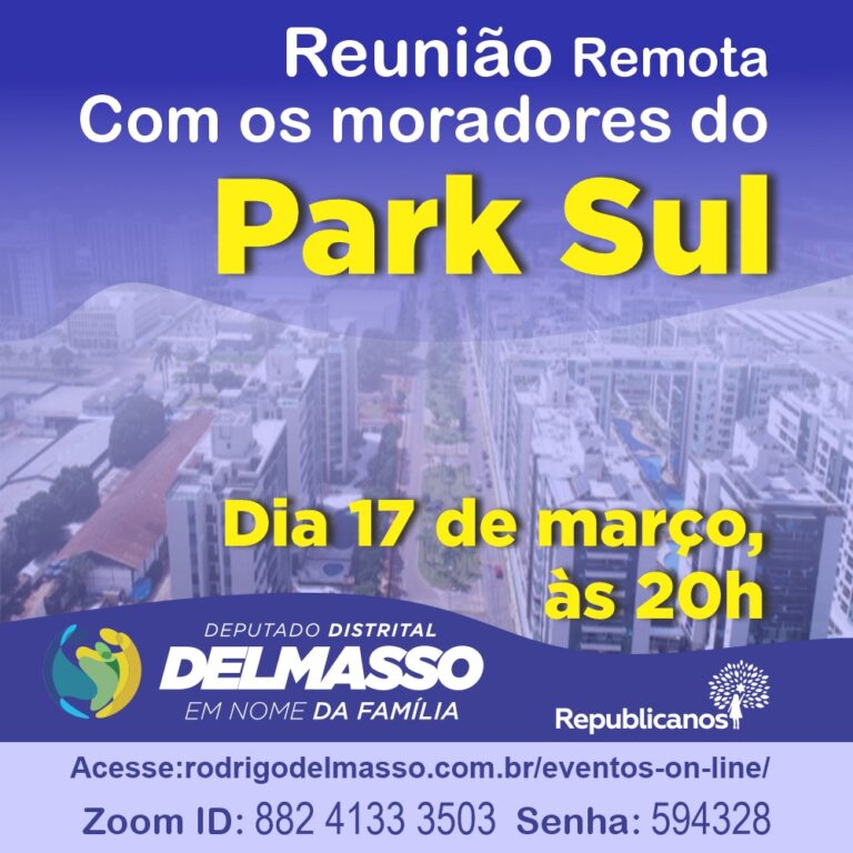 Reunião remota com os moradores do Park Sul