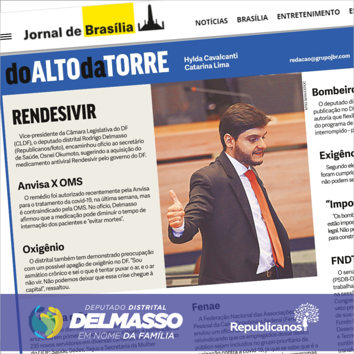 Jornal de Brasília, coluna Do Alto Da Torre, 16 de março de 2021