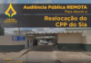 Audiência Pública Remota em 30 de abril às 10h para discutir a Realocação do CPP SIA Audiência Pública Remota em 30 de abril às 10h para discutir a Realocação do CPP SIA