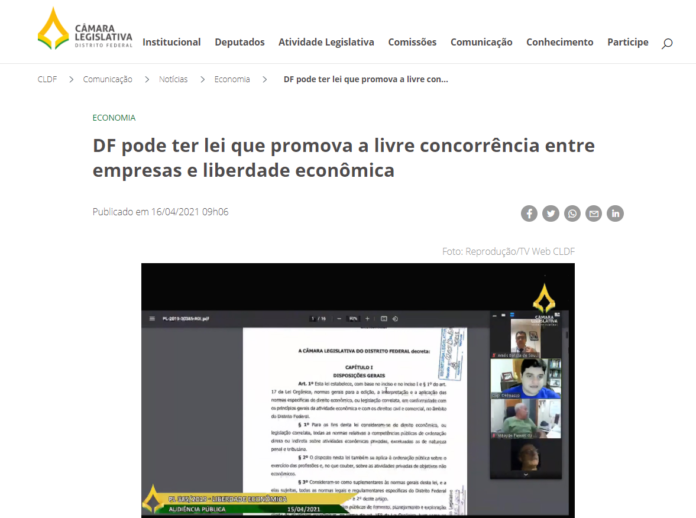 Agência CLDF: DF pode ter lei que promova a livre concorrência entre empresas e liberdade econômica