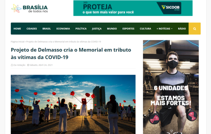 Brasília de Todos Nós: Projeto de Delmasso cria o Memorial em tributo às vítimas da COVID-19
