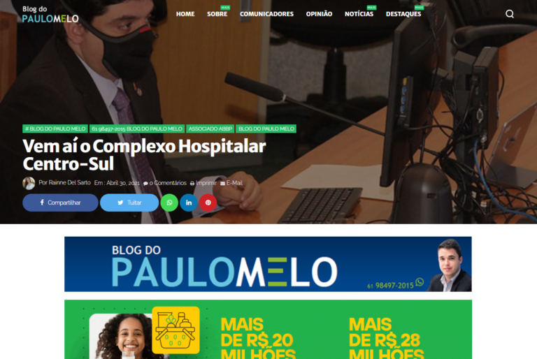 Blog do Paulo Melo: Vem aí o Complexo Hospitalar Centro-Sul